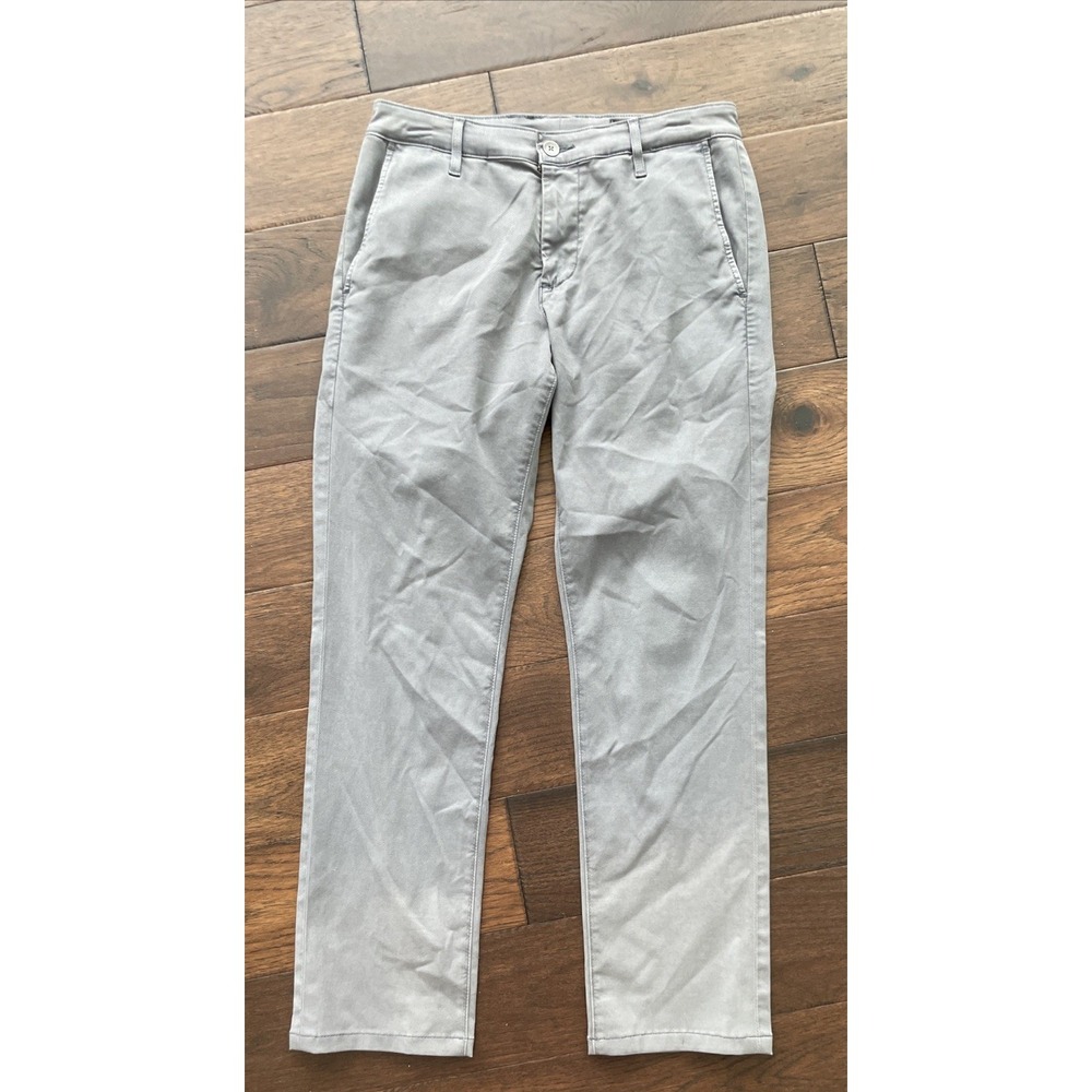 AG Adriano Goldschmied Marshall Slim Trouser Pants Grey Men's 30X34 Chino